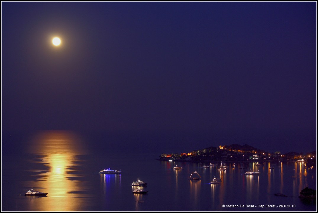 Moonrise over Cape Ferrat