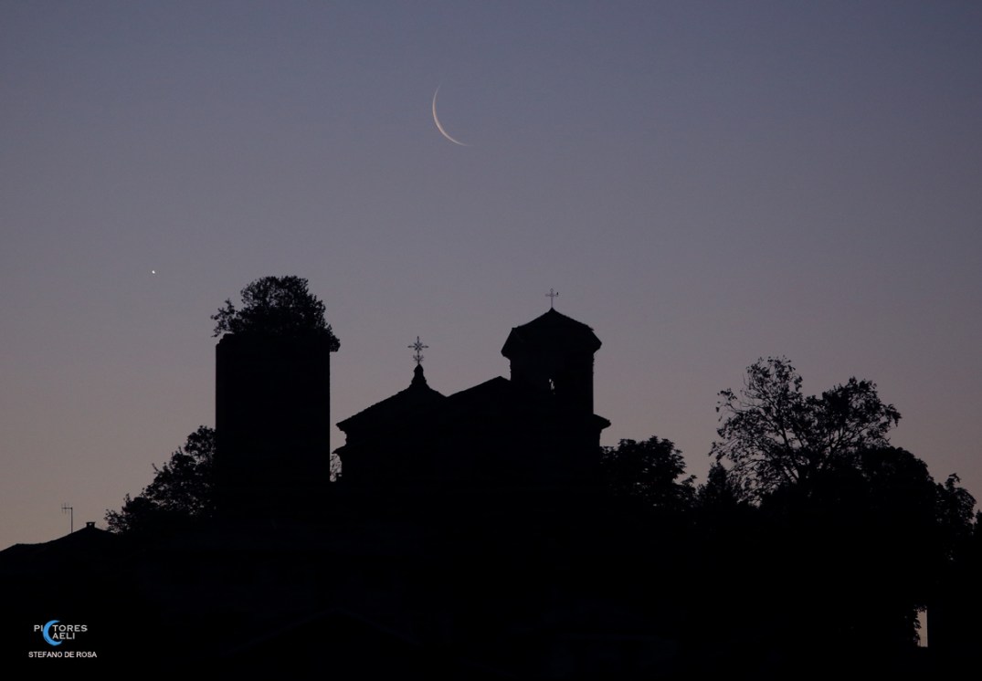 Moon Venus and Santa Maria della Neve