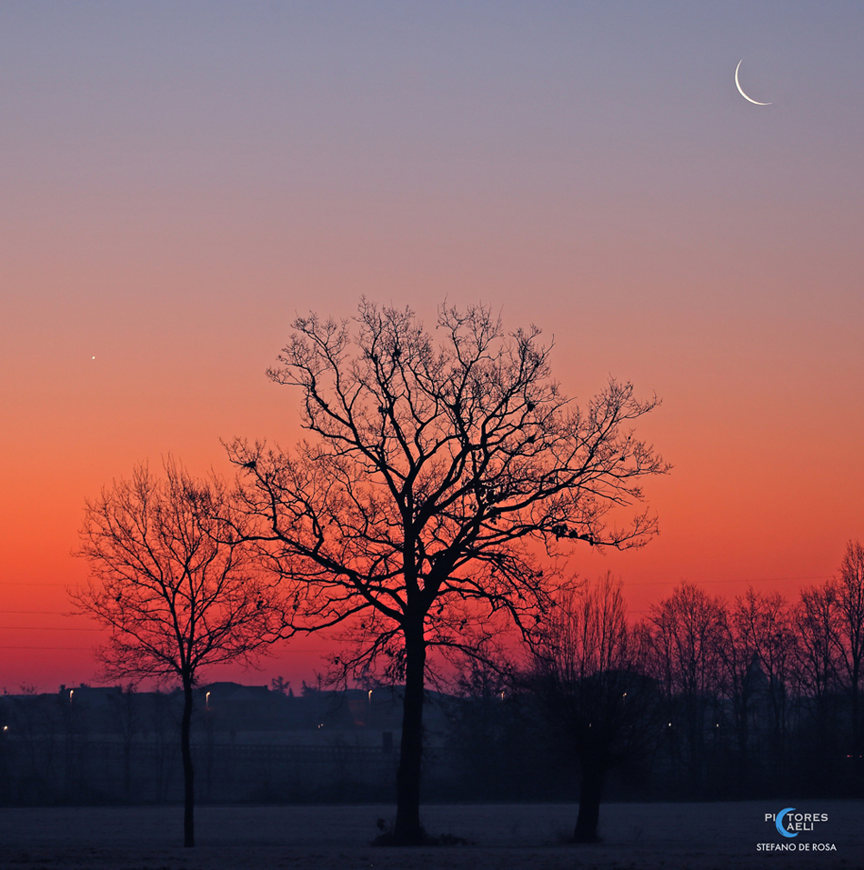 Moon and Venus in twilight(2)